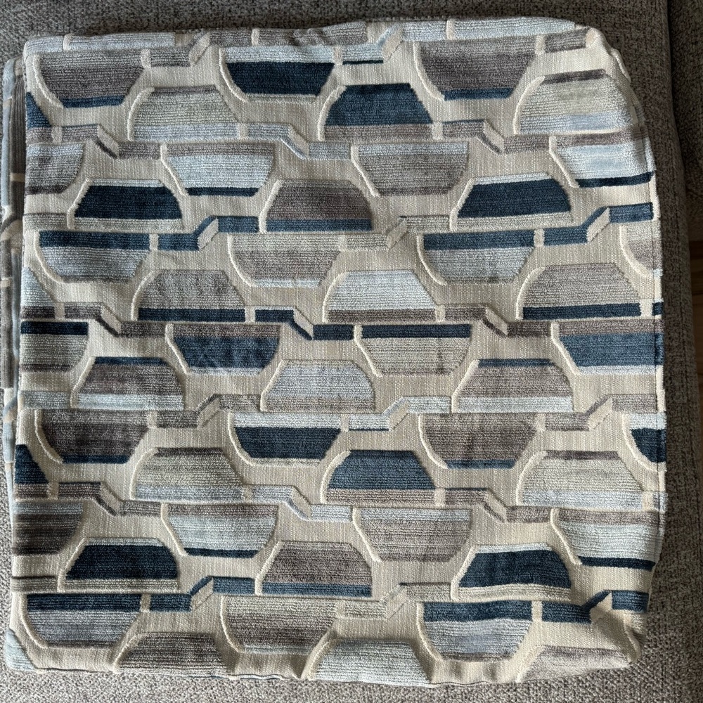 Geometric Patterned Accent Pillow Cover